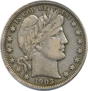 image for: 1903 50c PCGS XF40