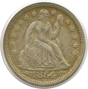 image for: 1854 10c Arrows PCGS AU55