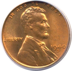 image for: 1940-D 1c PCGS MS67 RD