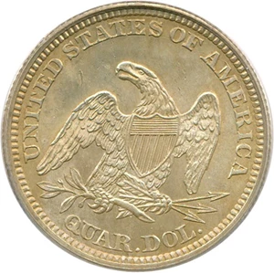 image for: 1863 25c PCGS MS64