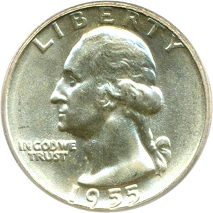 image for: 1955-D 25c PCGS MS65
