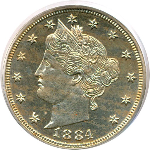 image for: 1884 5c  PCGS Proof 65 Cameo