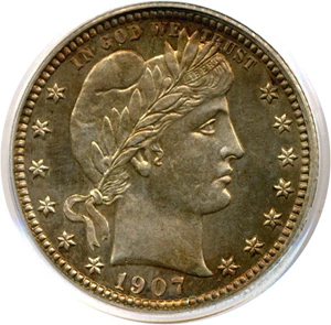 image for: 1907 25c PCGS Proof 64