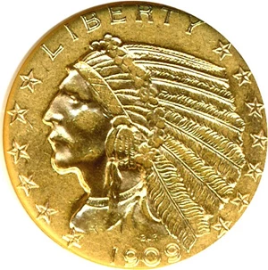 image for: 1909 $5 NGC AU58