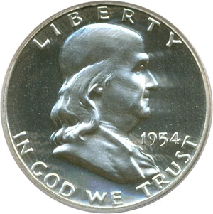 image for: 1954 50c PCGS Proof 67 Cameo