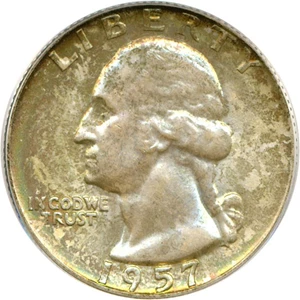 image for: 1957-D 25c PCGS MS66