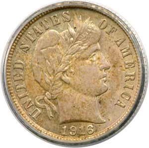 image for: 1916 10c Barber ICG MS62