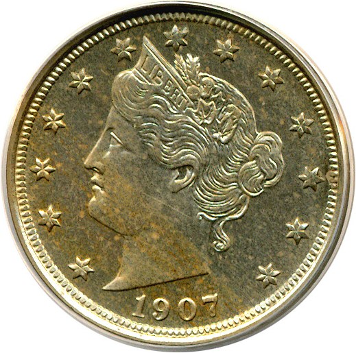 image for: 1907 5c  ANACS Proof 62