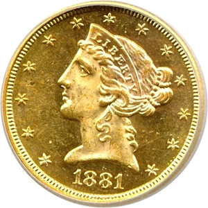 image for: 1881-S $5 ICG MS64