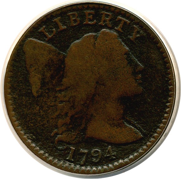 image for: 1794 1c Head of 1795 ANACS VG08 BN Details (Corroded-Tooled)