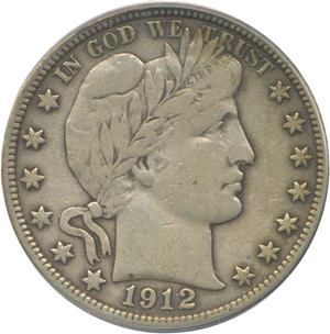 image for: 1912-D 50c PCGS VF35