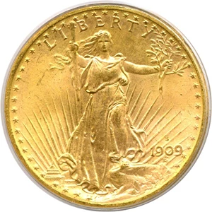 image for: 1909-S $20 PCGS MS65
