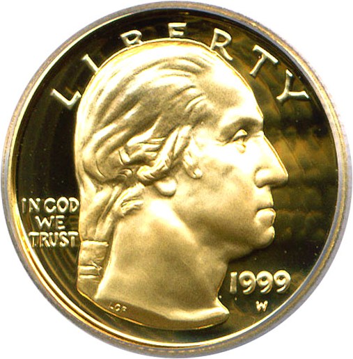 image for: 1999-W $5 Washington ICG Proof 69 DCameo