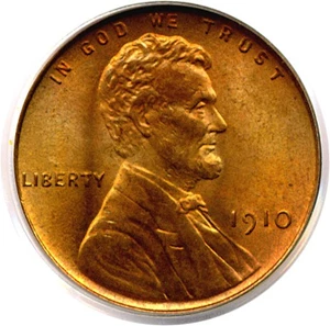 image for: 1910 1c PCGS MS66 RD