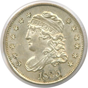 image for: 1835 H10C Large Date, Large 5C (LM-4 R3 ) PCGS MS62