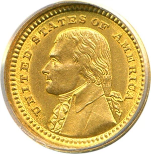 image for: 1903 G$1 Jefferson ANACS MS60 Details (Cleaned)