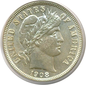 image for: 1908-S 10c PCGS MS64