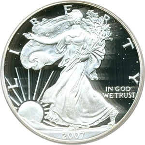 image for: 2007-W $1 First Strike Silver Eagle PCGS Proof 69 DCameo