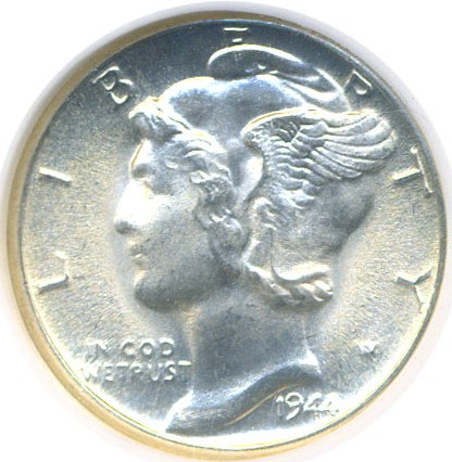 image for: 1944-D 10c  NGC MS67 