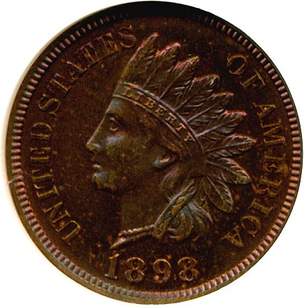 image for: 1898 1c  NGC Proof 65 RB
