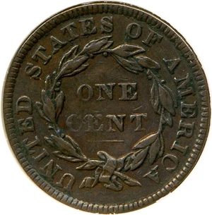 image for: 1835 1c Head of 1836 DGS VF35 (Lightly Cleaned, Light Corrosion)