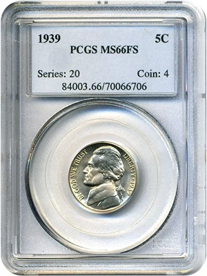 image for: 1939 5c PCGS MS66 FS