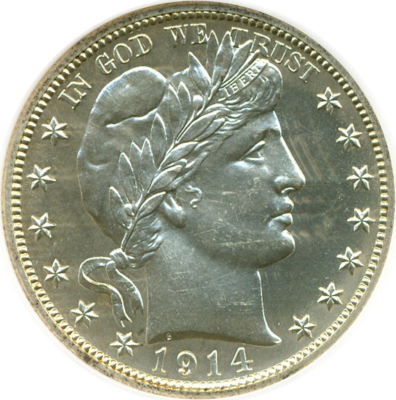 image for: 1914 50c DGS Proof 62  (Lightly Cleaned)