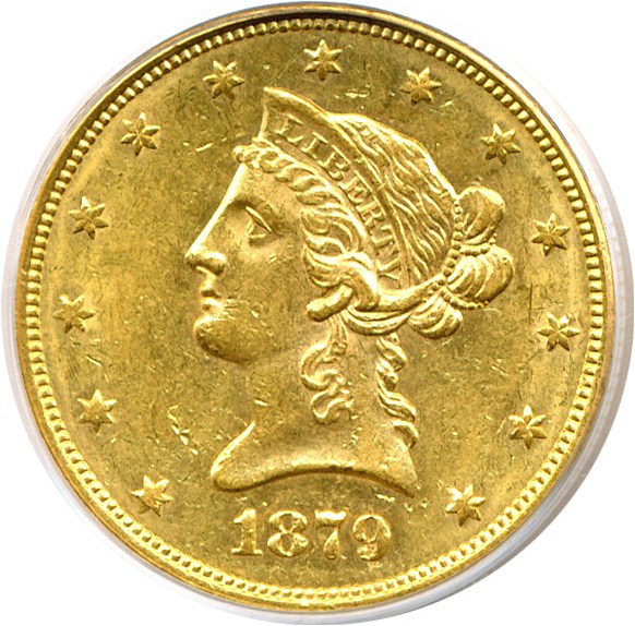 image for: 1879-S $10  PCGS AU58 