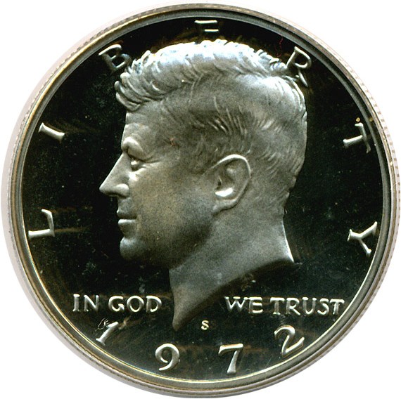 image for: 1972-S 50c  PCGS Proof 69 DCameo