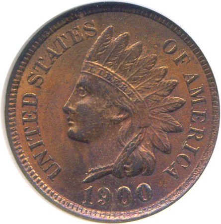 image for: 1900 1c  NGC MS65 RB