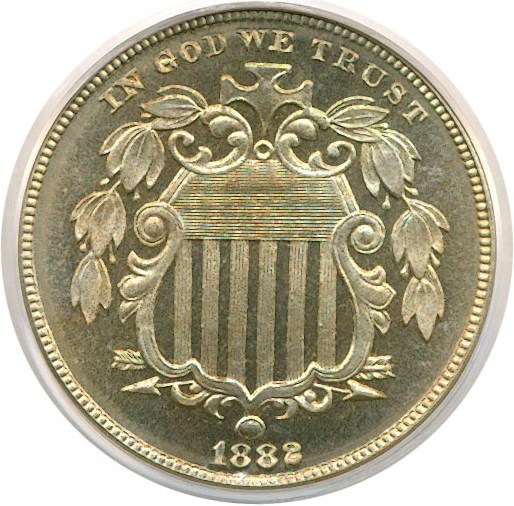 image for: 1882 5c  PCGS Proof 67