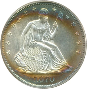 image for: 1870 50c PCGS Proof 63 Benson