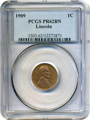 image for: 1909 1c Lincoln PCGS Proof 62 BN