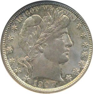 image for: 1907-D 50c NGC/CAC MS63 Ex. Richmond Collection