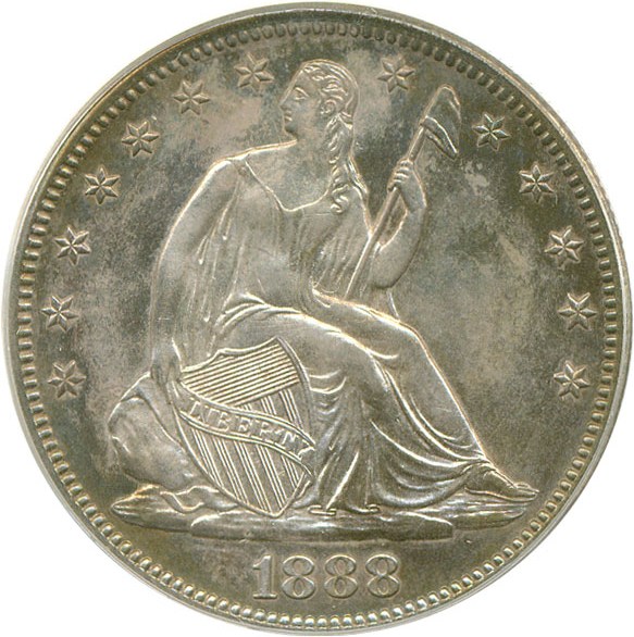 image for: 1888 50c  PCGS Proof 64