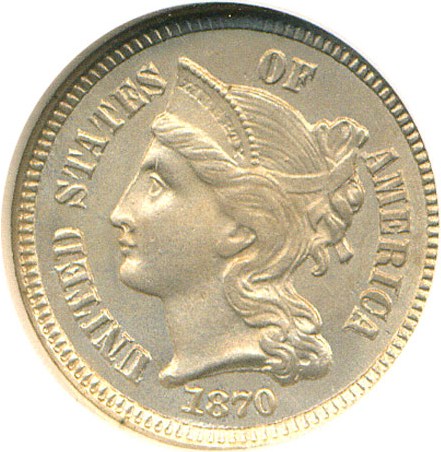 image for: 1870 3cN  NGC MS62 