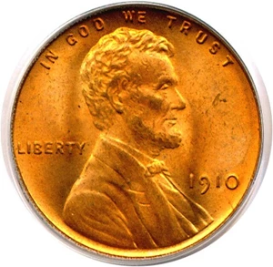 image for: 1910 1c PCGS MS65 RD