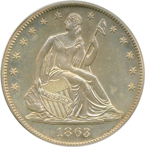 image for: 1863 50c  ICG Proof 63