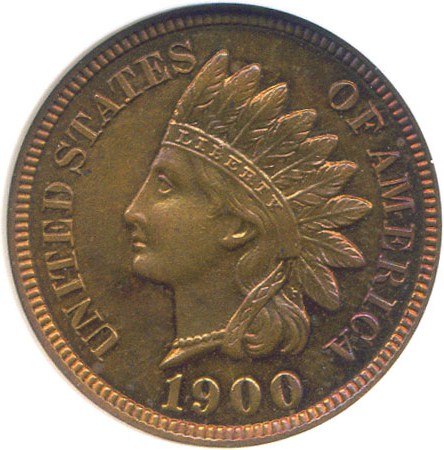 image for: 1900 1c  NGC Proof 65 RB