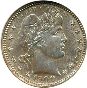 image for: 1900-O 25c NGC MS62