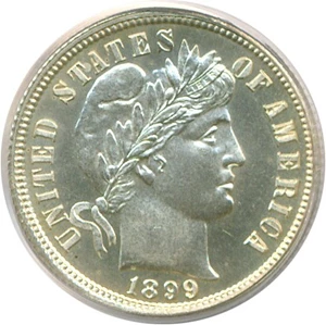image for: 1899 10c PCGS Proof 64 Cameo