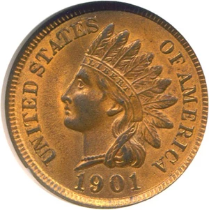 image for: 1901 1c NGC MS64 RB