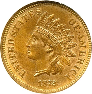 image for: 1872 1c NGC MS65 RB