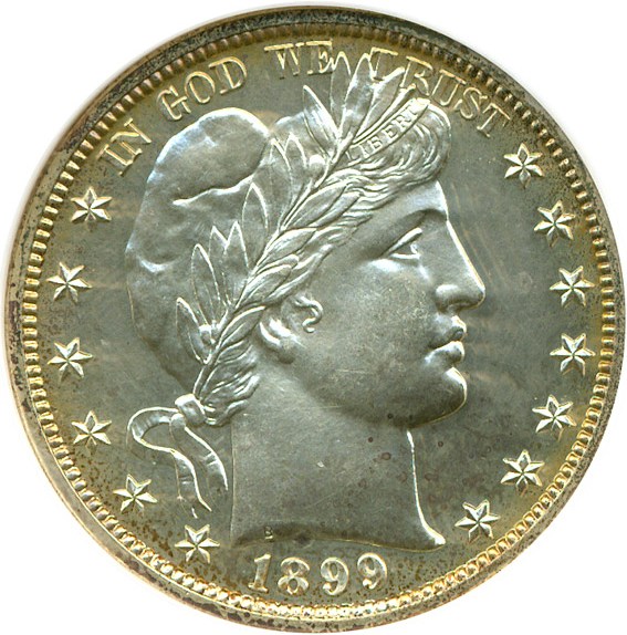 image for: 1899 50c DGS Proof 62  (Cleaned)