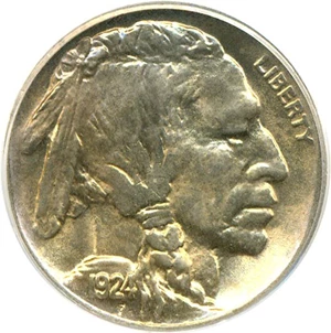 image for: 1924 5c PCGS MS66