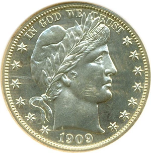 image for: 1909 50c DGS Proof 62 (Lightly Cleaned)