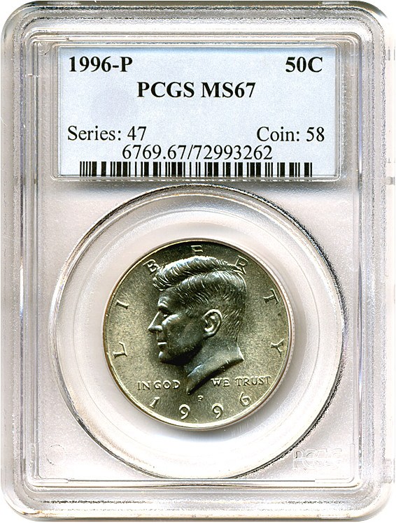 image for: 1996-P 50c  PCGS MS67 