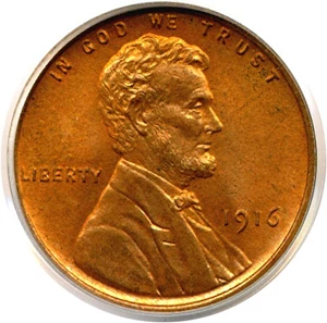 image for: 1916 1c PCGS MS66 RD