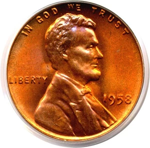 image for: 1958 1c PCGS MS67 RD