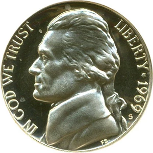 image for: 1969-S 5c NGC Proof 68 UCameo